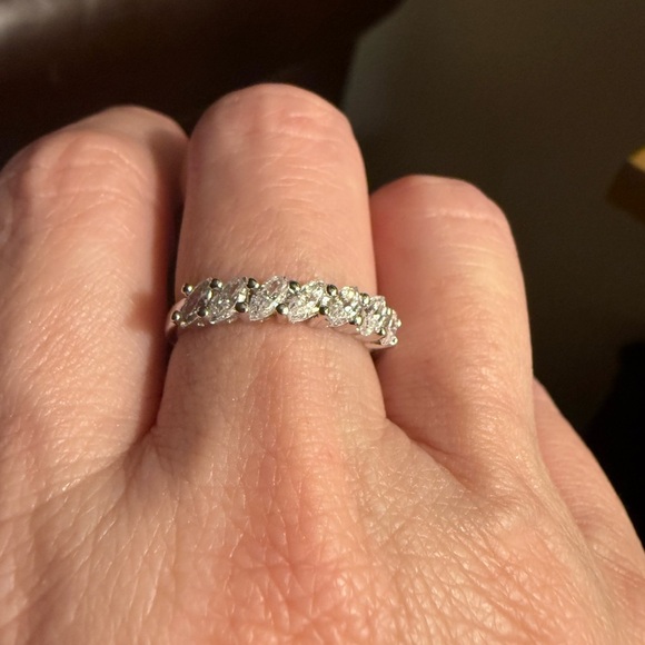 Dominique Quality Sterling Silver CZ Eternity Band Ring Size 9 - Picture 7 of 7